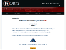 Tablet Screenshot of 1stfiveminutes.com